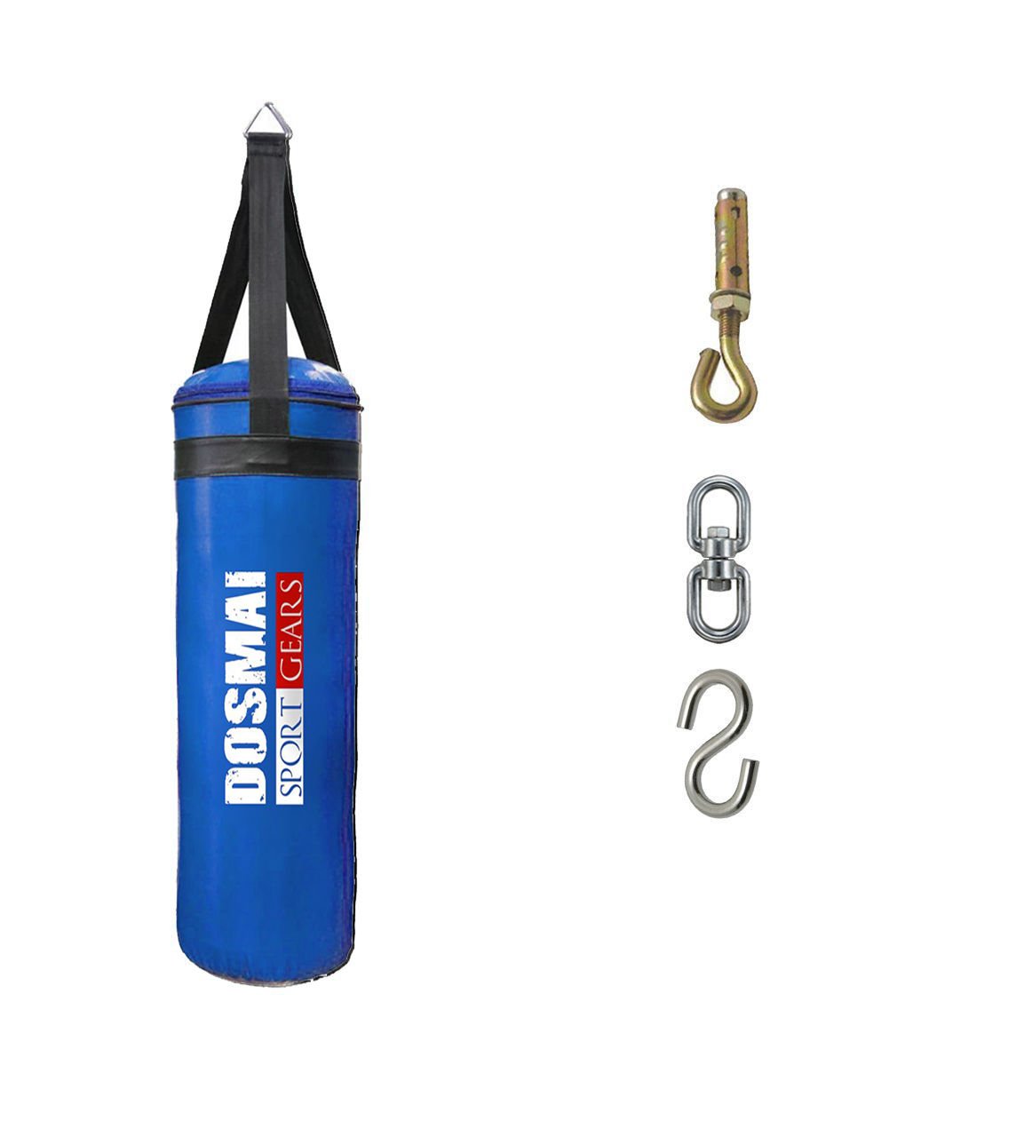 Dosmai Asma Aparatlı Ev Tipi Boks Kum Torbası 60*20 cm KT520 Siyah