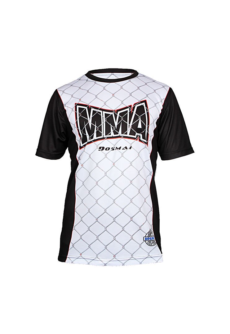 Dosmai Dijital Baskılı Mma Fighter Bisiklet Yaka Spor T-Shirt MMT108 XS - Beyaz