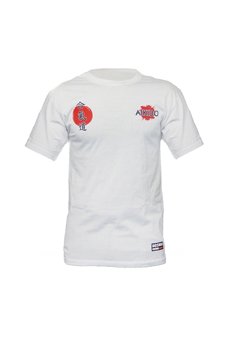 Dosmai Baskılı Aikido Bisiklet Yaka Spor T-Shirt AIT838 XL