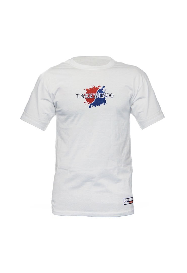 Dosmai Baskılı Taekwondo Bisiklet Yaka Spor T-Shirt TKT834