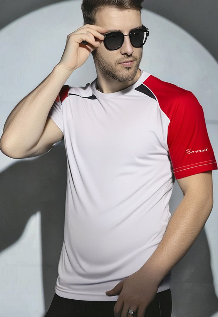 Dosmai Slim Fit Performans Fitness Antrenman Sporcu T-Shirt BYT163 L - Beyaz