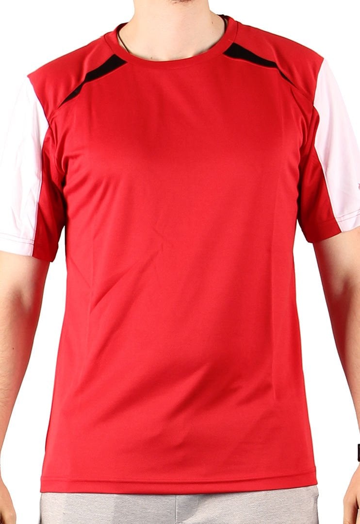 Dosmai Slim Fit Performans Fitness Antrenman Sporcu T-Shirt BYT163 XL - Kırmızı