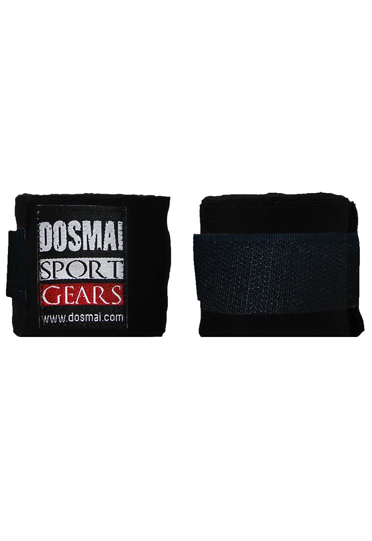 Dosmai Boks Kick Boks Muay Thai El Bilek Bandajı 2,5 m KO364 Siyah