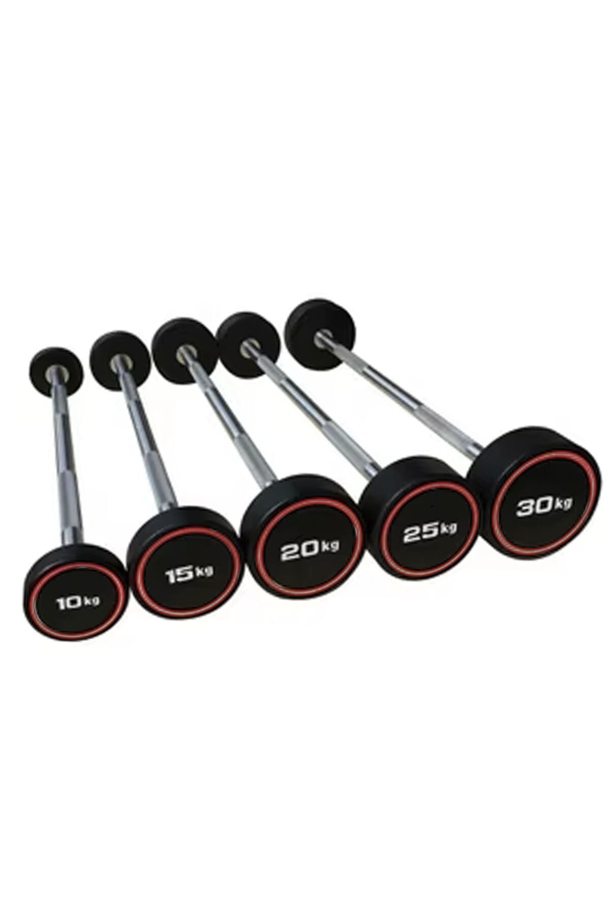 10 - 30 kg Pu Olimpik Uzun Dambıl Seti