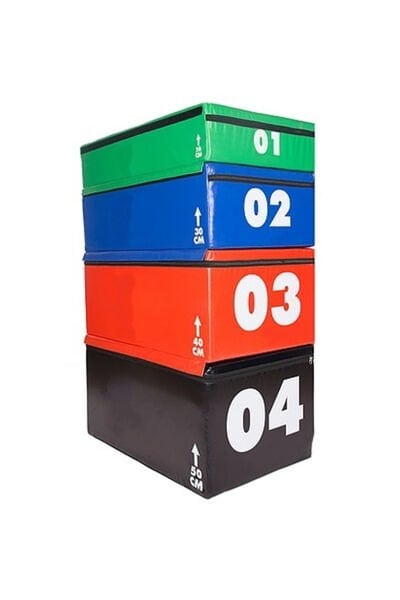 Soft Plyometrik Box Seti (20x30x40x50) Cm 4 Adet