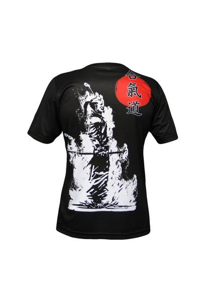 Dosmai Dijital Baskılı Aikido Bisiklet Yaka Spor T-Shirt AIT034 M