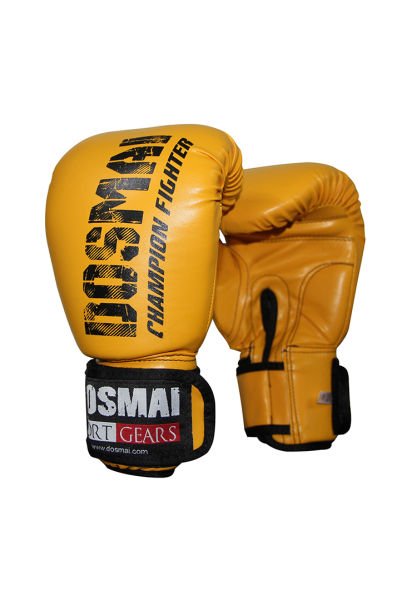 Dosmai Esquize Boks Eldiveni Boks Dişlik Boks Bandaj Seti Sarı - 8 oz