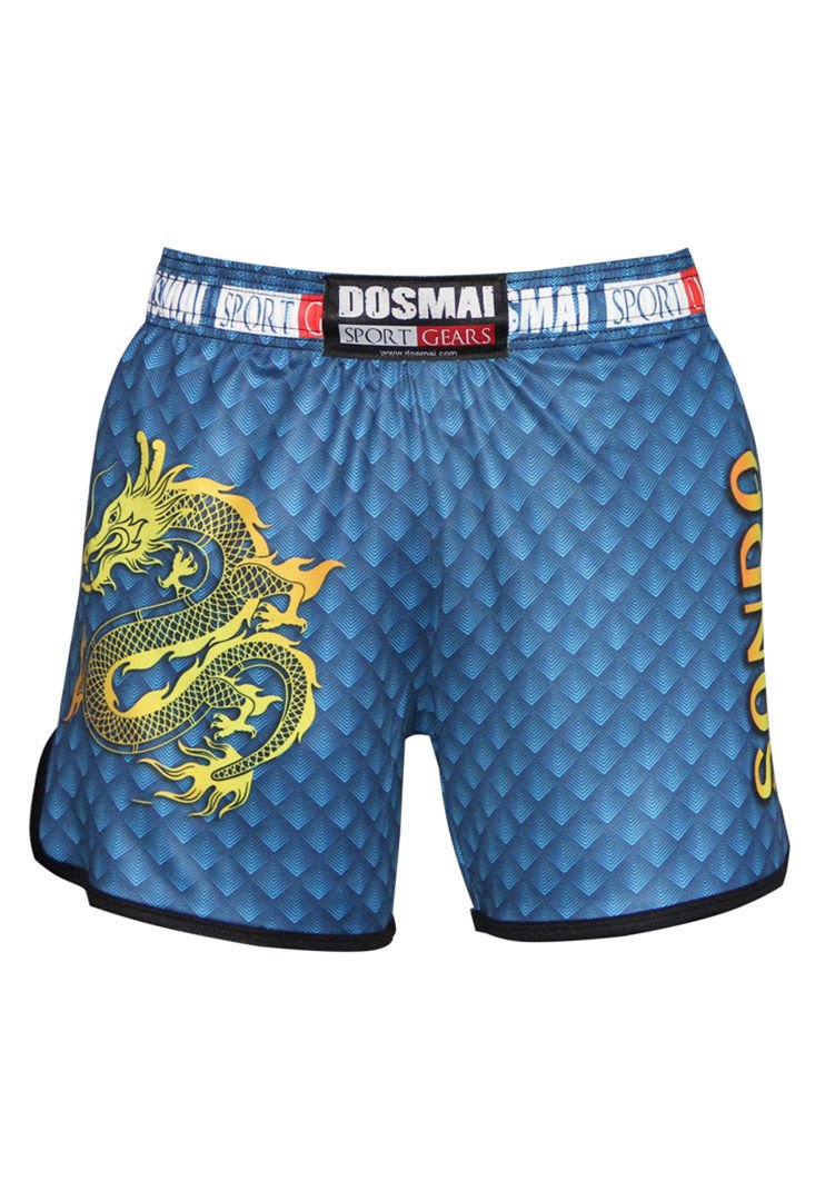 Dosmai Dijital Baskılı Sanda Ejder Spor Şort VSS260 XS - Mavi