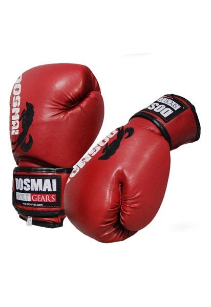 Dosmai Profesyonel Hava Alır Boks Kick Boks Eldiveni EL344 10 oz - Kırmızı