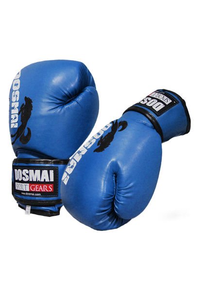 Dosmai Profesyonel Hava Alır Boks Kick Boks Eldiveni EL344 10 oz - Mavi