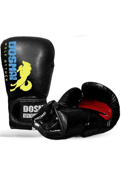 Dosmai Profesyonel Hava Alır Boks Kick Boks Eldiveni EL344 10 oz - Siyah