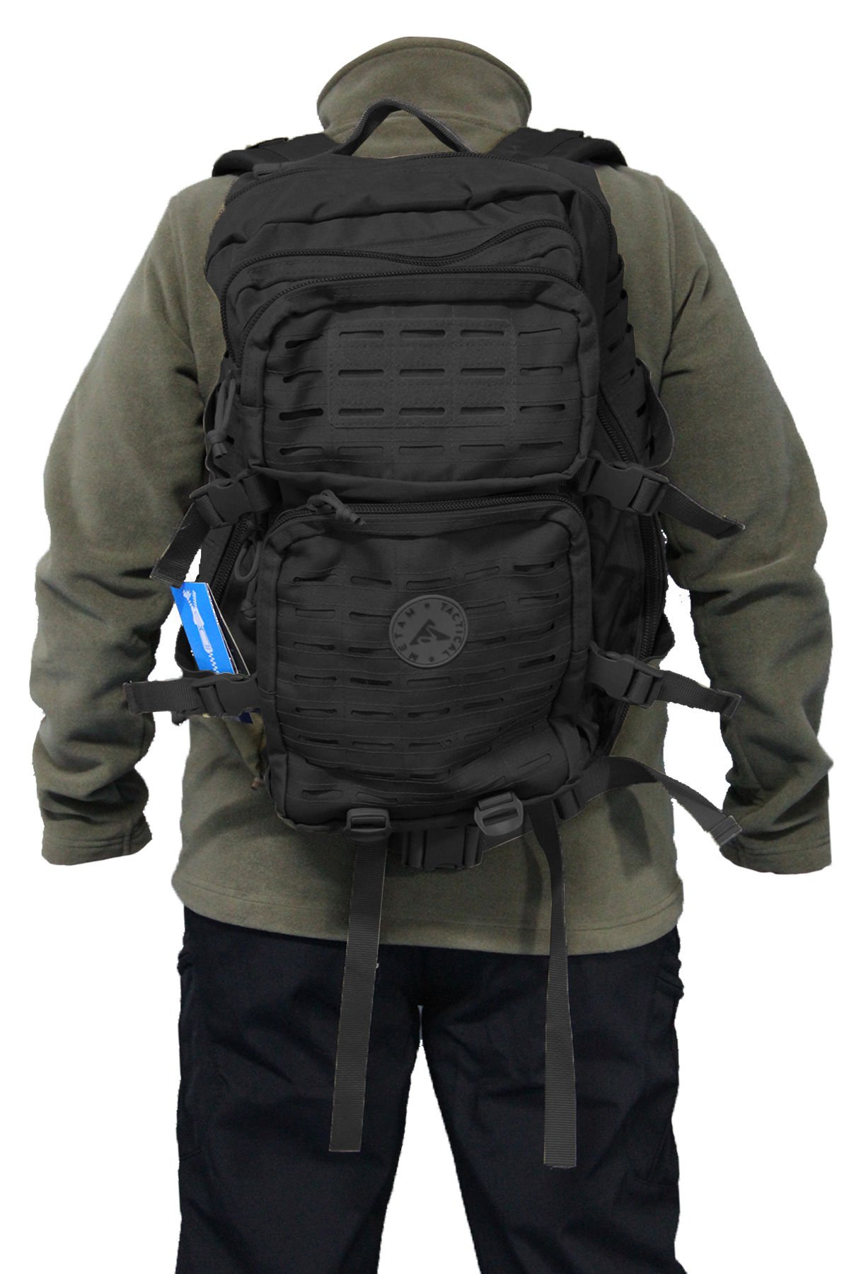 Tactical Outdoor Su Geçirmez Sırt Çantası, Dağcı Çantası 1445 Siyah