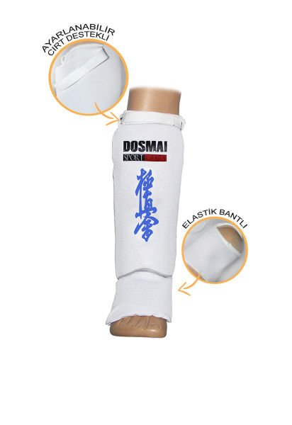Dosmai Profesyonel Örme Ayak Kaval Koruma Seti KO477 S - Beyaz