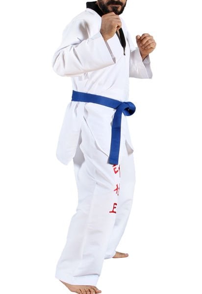 Dosmai Dijital Baskılı Siyah Yaka Hava Alan Antrenman Taekwondo Elbisesi TE041