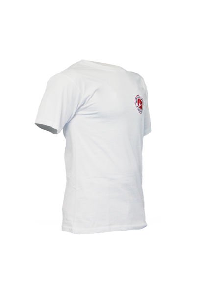 Dosmai Kickboks Baskılı Unisex Bisiklet Yaka T-shirt KBT827 L - Beyaz