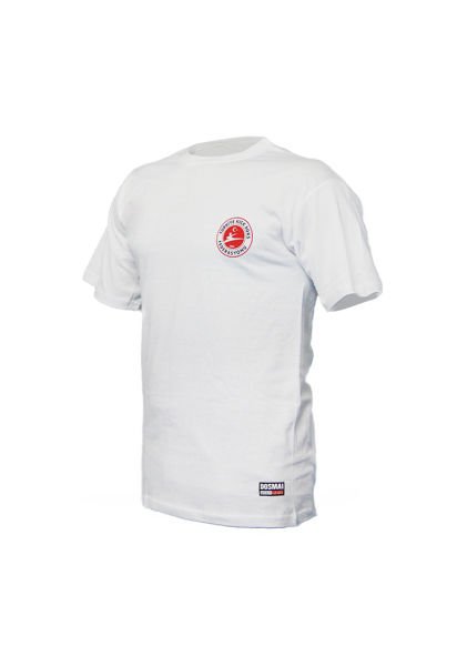 Dosmai Kickboks Baskılı Unisex Bisiklet Yaka T-shirt KBT827 XL - Beyaz