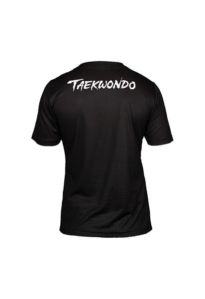 Dosmai Dijital Baskılı Taekwondo Bisiklet Yaka Spor T-Shirt TKT154 Siyah - XL