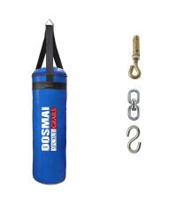 Dosmai Asma Aparatlı Ev Tipi Boks Kum Torbası 100*35 cm KT522 Mavi