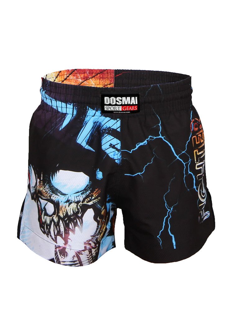 Dosmai Dijital Baskılı Fighter Spor Şort FGS234 M - Siyah