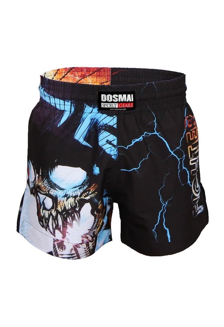 Dosmai Dijital Baskılı Fighter Spor Şort FGS234 XS - Siyah