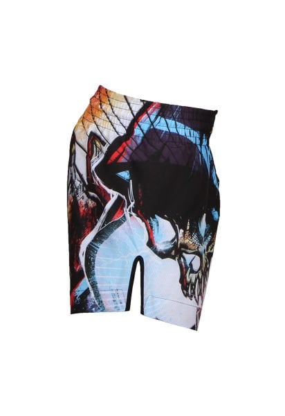 Dosmai Dijital Baskılı Fighter Spor Şort FGS234 XS - Siyah