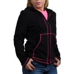 Dosmai Body Fitness Kapüşonlu Fermuarlı Antrenman Sweatshirt BT203 XL - Siyah