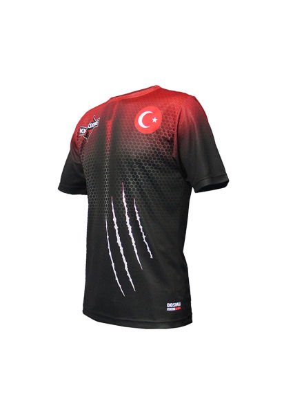 Dosmai Panther Power Dijital Baskılı Spor T-Shirt PST007 Kırmızı - XL