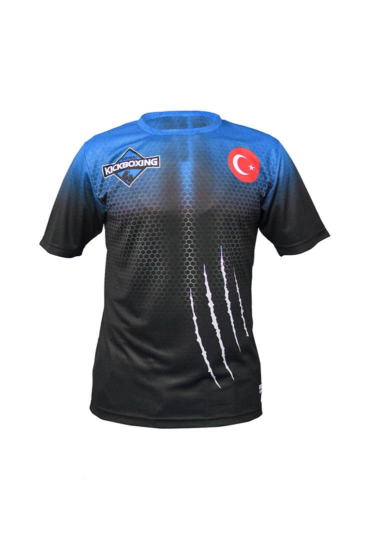 Dosmai Panther Power Dijital Baskılı Spor T-Shirt PST007 Mavi - L
