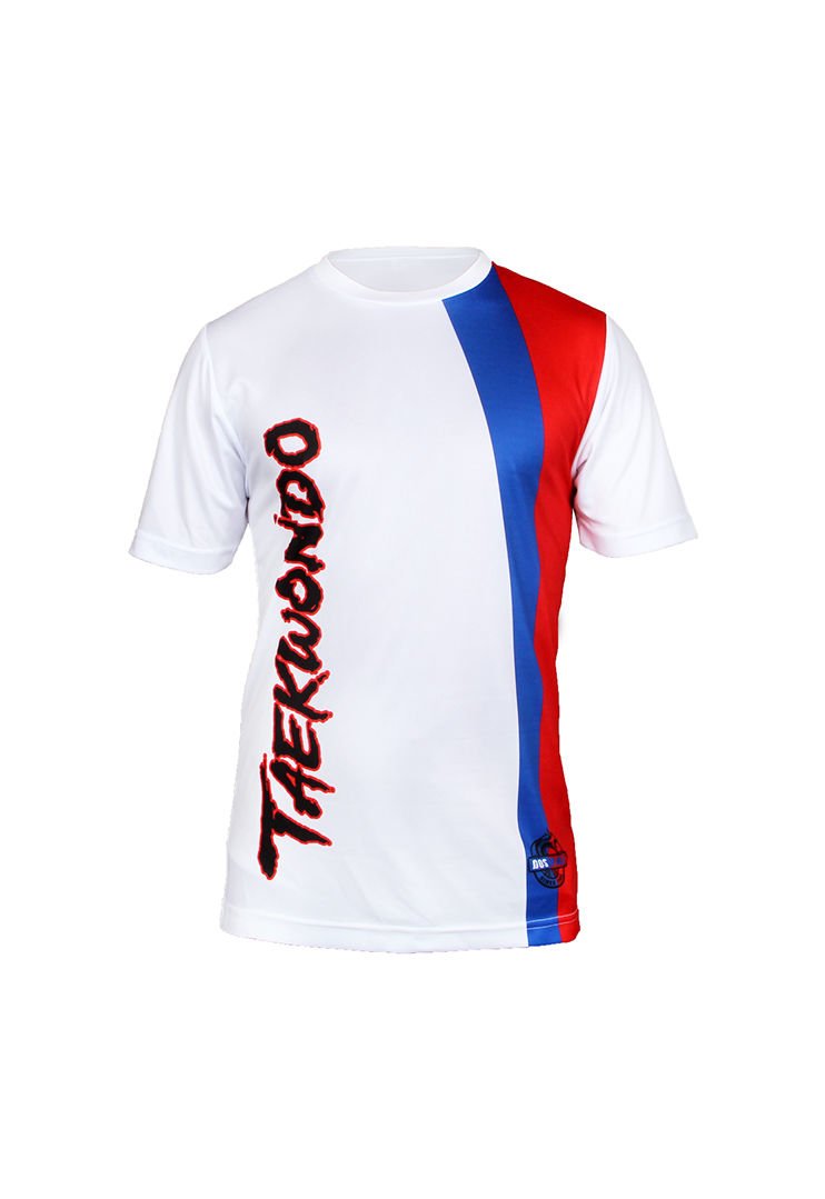 Dosmai Dijital Baskılı Taekwondo Bisiklet Yaka Spor T-Shirt TKT126 XS