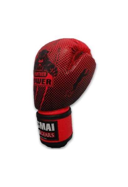 Dosmai Panther Power Boks Kick Boks Muay Thai Eldiveni EL341 Kırmızı - 10 oz
