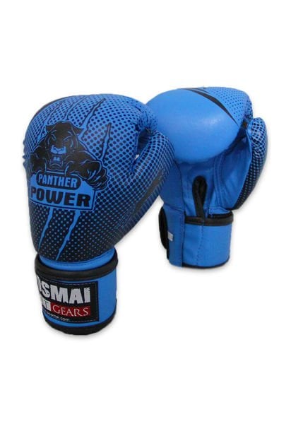 Dosmai Panther Power Boks Kick Boks Muay Thai Eldiveni EL341 Mavi - 4 oz