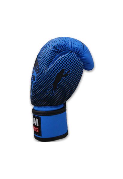 Dosmai Panther Power Boks Kick Boks Muay Thai Eldiveni EL341 Mavi - 6 oz