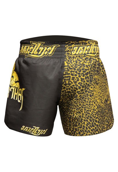 Dosmai Dijital Baskılı Muay Thai Spor Şort MTS217 S - Altın