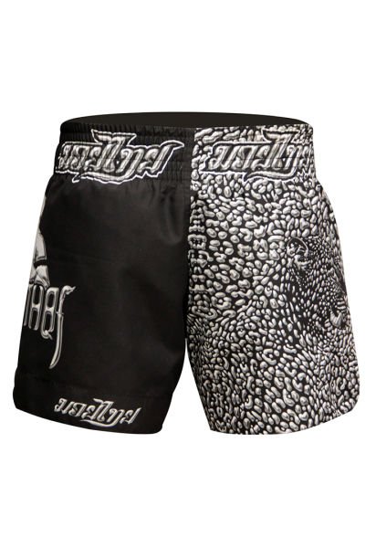 Dosmai Dijital Baskılı Muay Thai Spor Şort MTS217 S - Gümüş