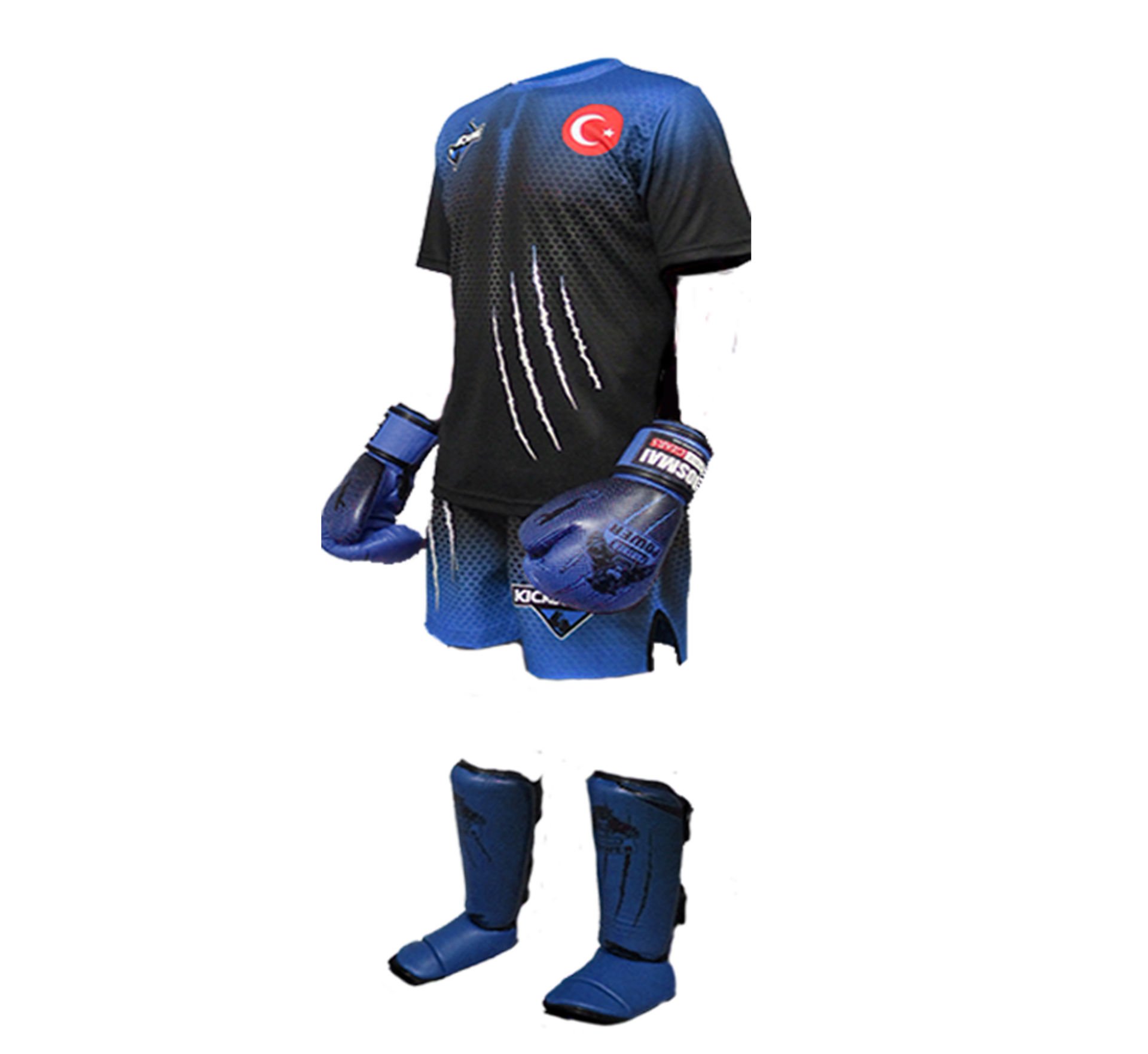 Dosmai Panther Power Boks Kick Boks Antrenman Seti PST994 Mavi - XXL