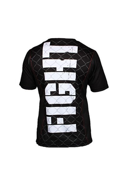 Dosmai Dijital Baskılı Mma Fighter Bisiklet Yaka Spor T-Shirt MMT108 L - Siyah