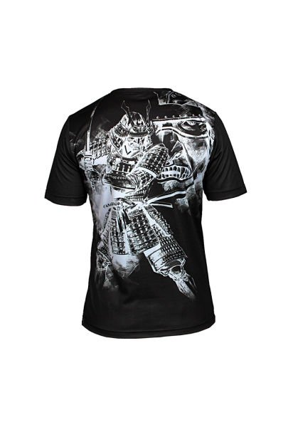 Dosmai Dijital Baskılı Aikido Bisiklet Yaka Spor T-Shirt AIT006 Siyah - XL