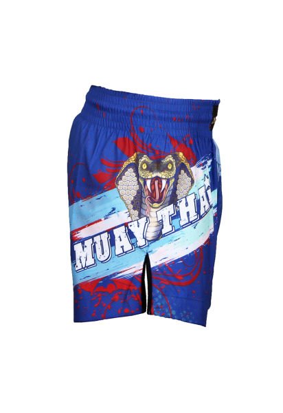 Dosmai Dijital Baskılı Muay Thai Spor Şort MTS211 L - Mavi