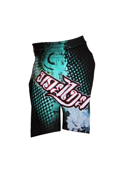 Dosmai Dijital Baskılı Muay Thai Spor Şort MTS211 M - Siyah