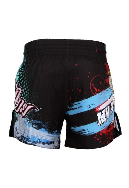 Dosmai Dijital Baskılı Muay Thai Spor Şort MTS211 XS - Siyah