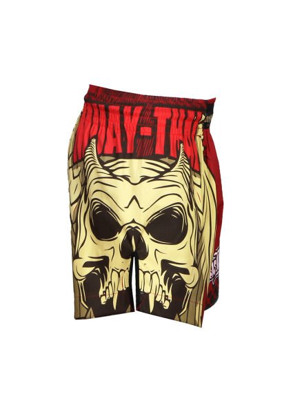Dosmai Dijital Baskılı Strong Kick Boks Muay Thai Spor Şort MTS212 L - Kırmızı