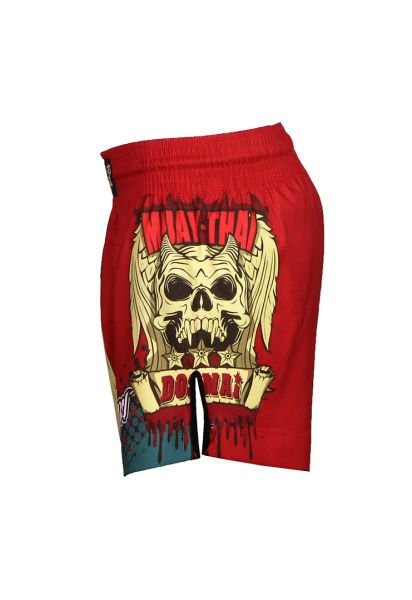 Dosmai Dijital Baskılı Strong Kick Boks Muay Thai Spor Şort MTS212 S - Kırmızı