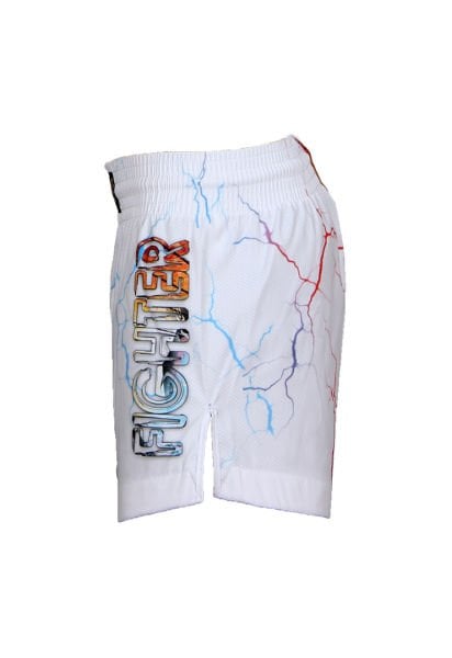 Dosmai Dijital Baskılı Fighter Spor Şort FGS234 L - Beyaz