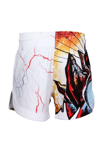 Dosmai Dijital Baskılı Fighter Spor Şort FGS234 L - Beyaz