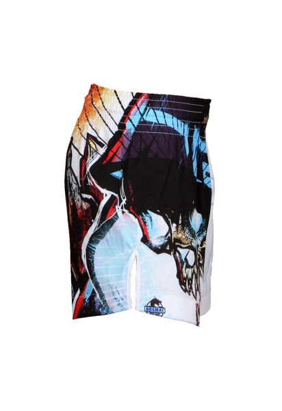 Dosmai Dijital Baskılı Fighter Spor Şort FGS234 M - Beyaz