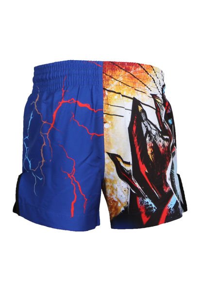 Dosmai Dijital Baskılı Fighter Spor Şort FGS234 XS - Mavi