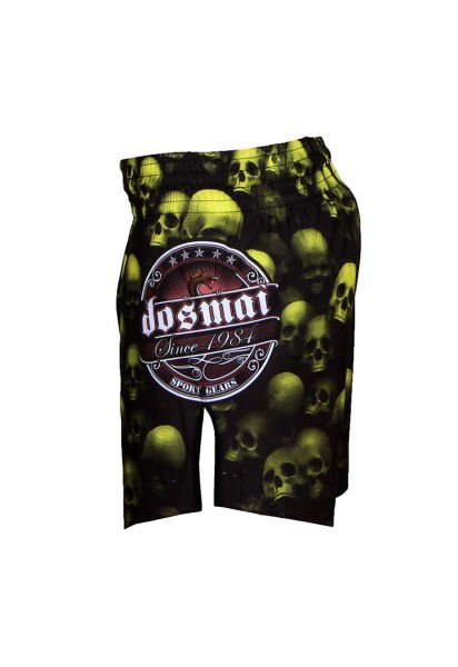 Dosmai Dijital Baskılı Danger Kick Boks Muay Thai Spor Şort FGS237 L - Sarı