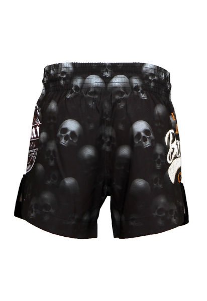 Dosmai Dijital Baskılı Danger Kick Boks Muay Thai Spor Şort FGS237 L - Siyah