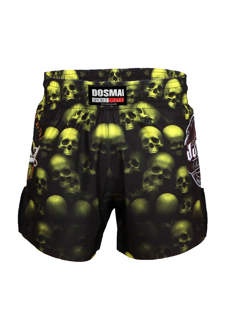 Dosmai Dijital Baskılı Danger Kick Boks Muay Thai Spor Şort FGS237 XL - Sarı