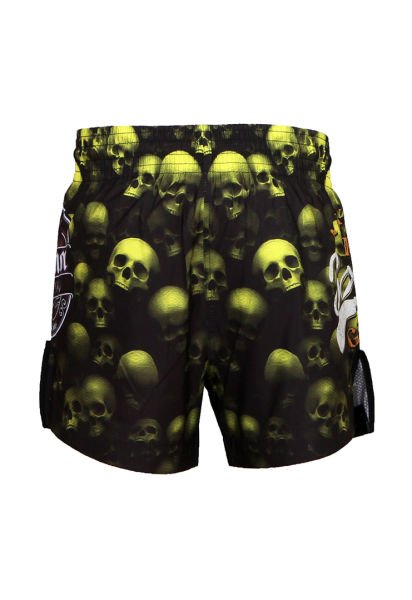 Dosmai Dijital Baskılı Danger Kick Boks Muay Thai Spor Şort FGS237 XL - Sarı